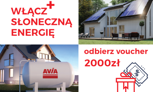 Promocja na instalacje fotowoltaiczne z voucherem na gaz LPG